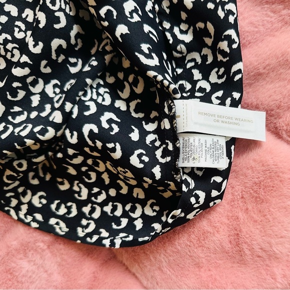 LOFT Black & White Patterned Dress Size 8 - Picture 5 of 6